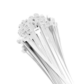 Electriduct 11" Nylon Cable Ties - 500 Pack of Self-Locking Zip Ties Color: Clear/White