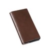 Men's Long Wallet, Tochigi Leather, Genuine Leather, Clearer, Thin, Foldable,