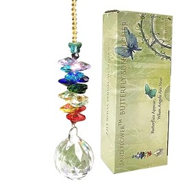 Butterfly Suncatcher, Window Crystal Hanging, Sympathy Gifts for Grieving Friends…