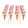 16 Holes Acrylic Ice Cream Cone Holder Cupcake Stand -