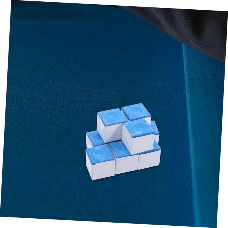 NOLITOY 12Pcs Professional Billiard Cue Chalk Cubes Durable Snooker Pool