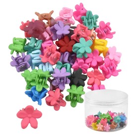 40 Pcs Hair Clips for Little Girl, Flower Hair Clip, Colorful Hair Clips, Flower Mini Hair Claw Clips, Girls Hair Accessories, for Women Girls Toddlers
