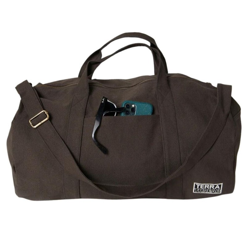 Terra Thread Organic Cotton Bumi Duffle Bag, Sand Dune