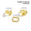 Chunky Gold Rings for Women Non Tarnish Gold Silver Stackable
