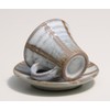 信楽焼 in the town of 白萩 Lines Coffee Bowl Dish