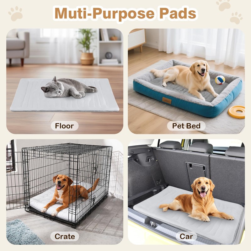 Dog Cooling Mat, Reversible Washable Breathable Summer Pet Bed with