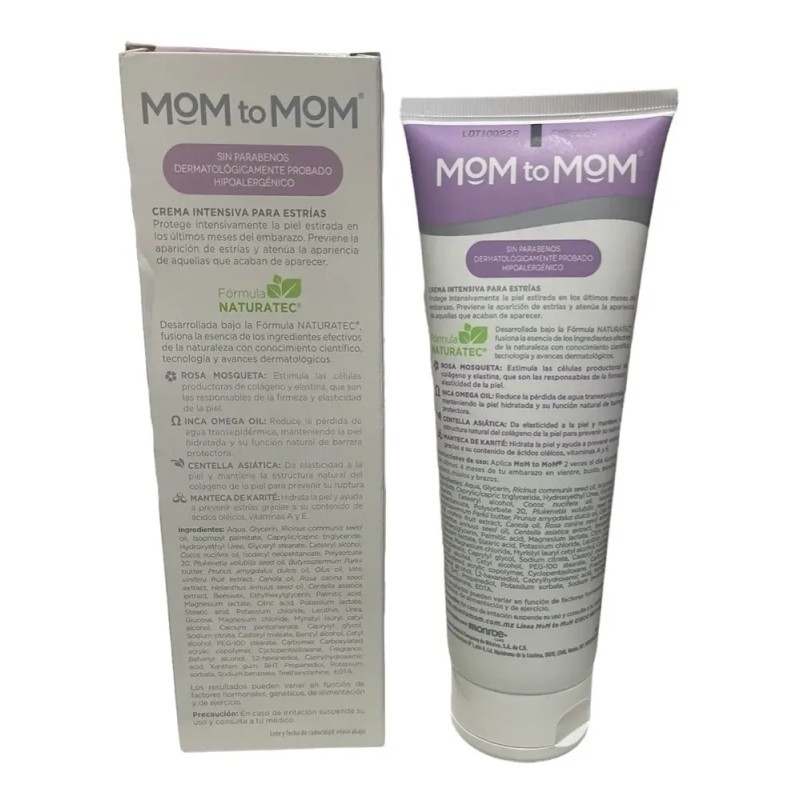 Crema Intensiva Para Estrias Mom To Mom 250ml