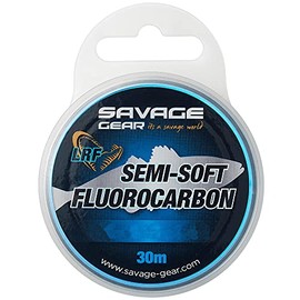 Savage Gear Semi-Soft Fluorocarbon LRF - 30 m Cord, Diameter/Load Capacity: 0.19 mm / 4.89 lb / 2.22 kg