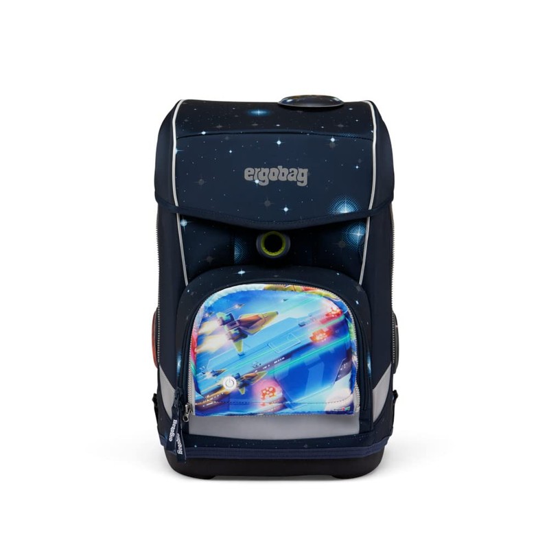 ergobag LED Zippies School Bag Accessory Front Pocket Motif Worlds