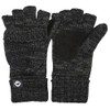 Funky Junque Fingerless Gloves for Men Convertible Winter Knitted Texting