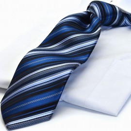 MICHIKO LONDON Brand Necktie, Made in Japan, Nishijin Textile, MICHIKO-SET-H7, blue