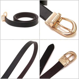 Coach CF269 IMC1A Women's Belt, Outlet Buckle, Cut-to-Size, Reversible, black/brown