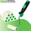 ToolSpace Set of 10 Paint Rollers, 7 cm, with Handle,
