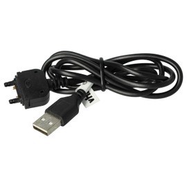 vhbw USB Datenkabel kompatibel mit Sony Ericsson Naite J105i Handy schwarz
