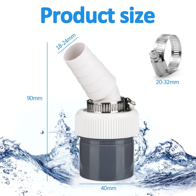 Washing Machine Drain Adapter, Washing Machine Connection Input Diameter 18-24