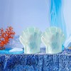 Sariiraw 30pcs Seashell Gift Bags Stand Up Resealable PVC Pouches