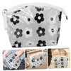 TOVINANNA Clear Toiletry Bag Travel Cosmetic Pouch with Stylish Floral