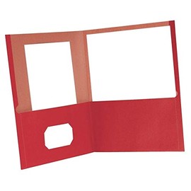 Esselte 479457 Esselte Oxford 2-Pocket Portfolio Folder Red 10/Pack (00573)