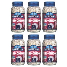 Litehouse Freeze Dried Red Onion, 0.60 Ounce, 6-Pack
