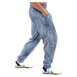 OTOMIX Bodybuilding Workout pants BLUE STONE WASH Light Blue Baggy Oldschool Gym - Small