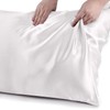 2 Pack Silky Pillowcase -Real Silk Pillowcase for Women Men