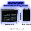 PowerStar 12V 10AH Scooter Battery for Lashout 24 Volt 400