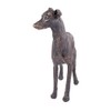 Large Greyhound Dog Painted Bronze Resin Sculpture - Pet Gifts