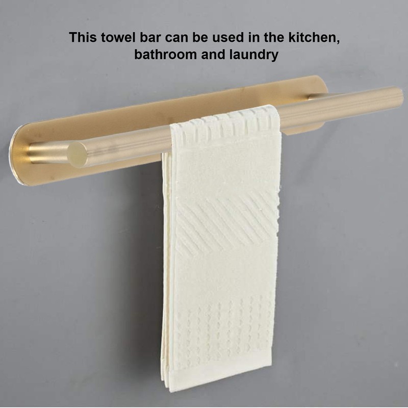 Single Rod Towel Bar 304 Stainless Steel Wall Mount Adhesive