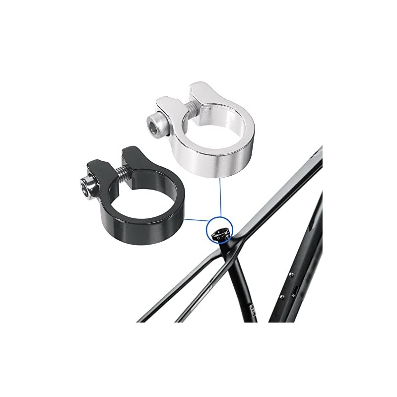 cyclingcolors Bicycle Seat Clamp, Lightweight Aluminium Seat Clamp, Clamp Suits,