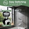 Bathtub Faucet and Shower Knobs Replacement,Easy to Install Tub Spout