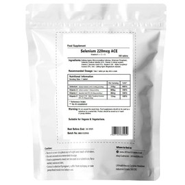 Selenium 220mcg ACE Tablets Vitamin A + C + E Immune Health Skin Hair Nails (360)