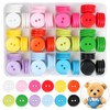 Furuising 180 Pcs Mixed Buttons, 20mm Resin Button 12 Color