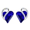 Leafael Birthstone Heart Earrings for Women | Unique Birthstone Earrings