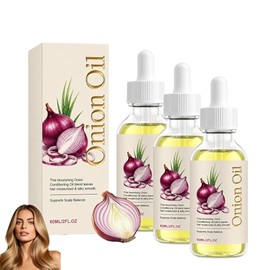 Onion Oil for Hair & Scalp, Lightweight Nourishing Scalp Care Oil for All Hair Types (3PCS)
