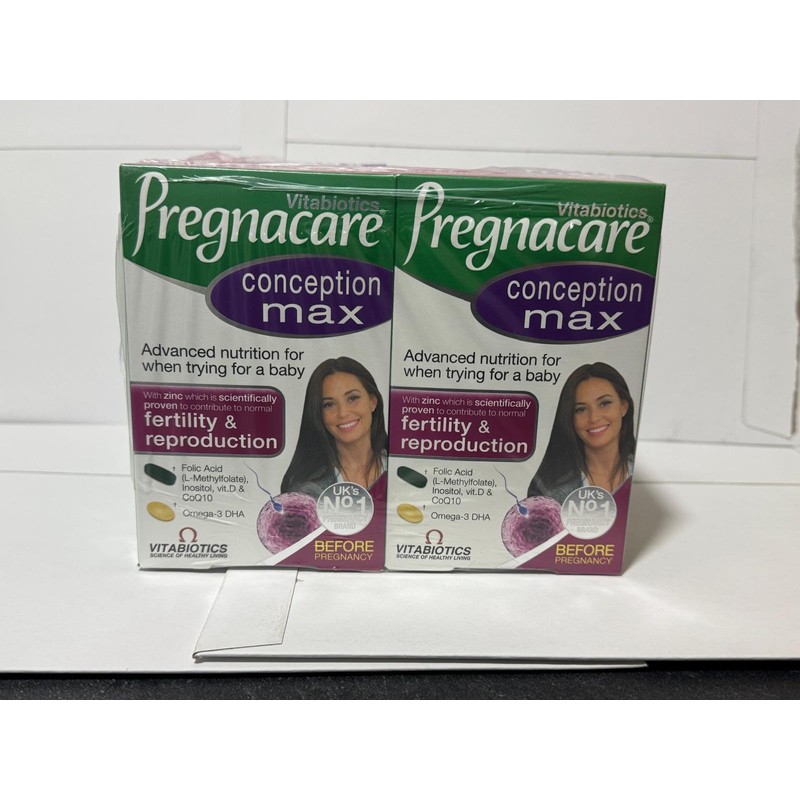 4 x Pregnacare Max Conception and Fertility for Women -