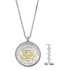 Selectively Layered in Gold Presidential Seal Half Dollar Coin Silvertone