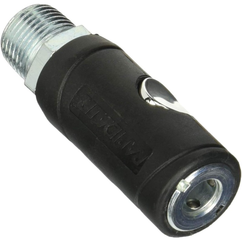Rapidair K7241 Push Button Safety Air Quick Coupler, 1/2 Male