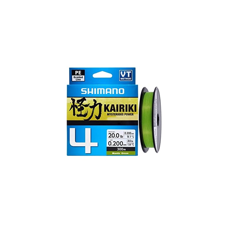 SHIMANO LDM54TE2020015G 4 Brins Kairiki 4 Mantis Green 150 m