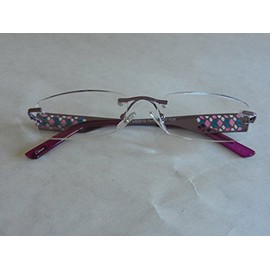 Foster Grant 1.50 Rimmless Reading Glasses (333) w/ Spring Hinges + FREE Bonus Micro-suede Cleaning Cloth