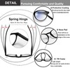 EYEURL 2 Pack Small Reading Glasses for Women Round Frame