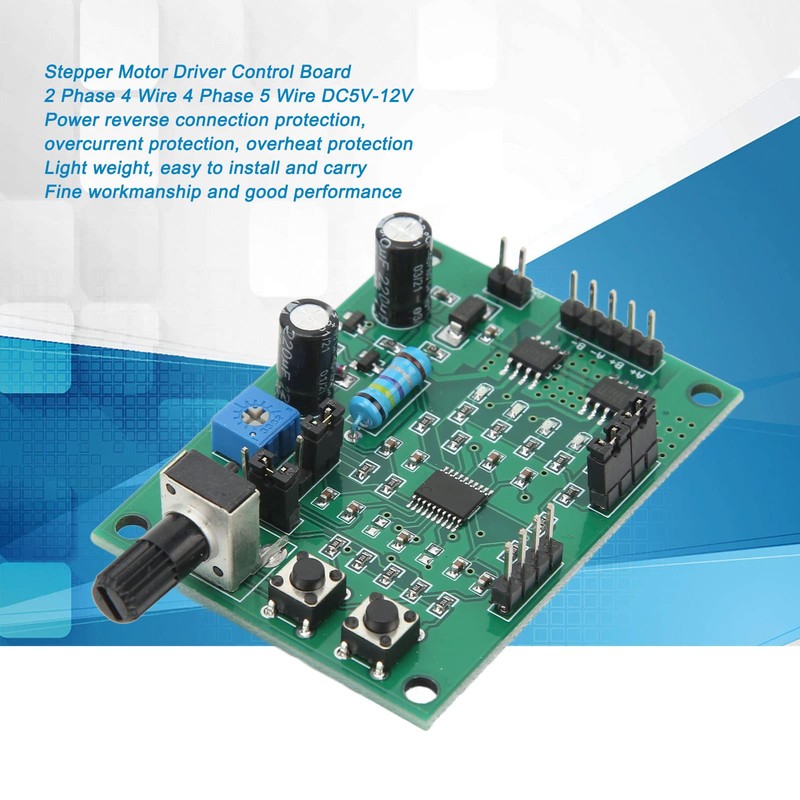 Stepper Motor Driver, 2 Phase, 4 Wire, 4 Phase, 5