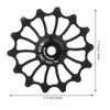 lebycle Rear Derailleur Pulley Positive&amp;Negative Teeth Ceramic Bearing Guide Pulley