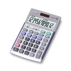 Casio JS-20WKA-SR-N Professional Business Calculator, 12-Digit Readout, Check Your Work Function, Just Type, Eco Mark-Certified, Compliant w/ Green Procurement Act, Silver