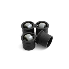 Design61 Furniture Castors Set of 4 Sliding Castors Furniture Castors Furniture Castors for Round Table Legs for Pipe Inner Diameter 28 mm for Insertion