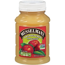 Musselmans Natural Unsweetened Applesauce, 23 Ounce (Pack of 12)