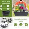 Giantex 6-Tier Rolling Raised Garden Bed, Vertical Planter Stand on