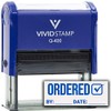 Ordered by Date (Order Complete) Self Inking Rubber Stamp (Blue