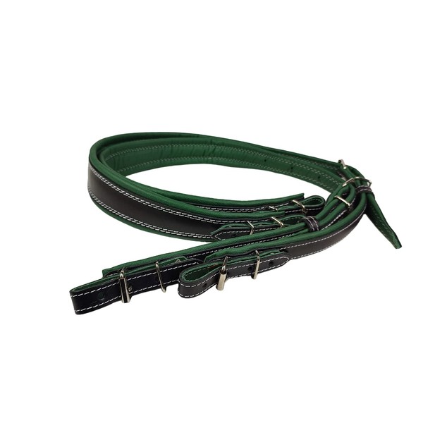 Accordion Straps Leather 60-120 Bass Black / Green, Green
