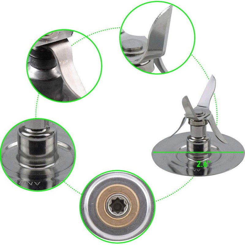 Poweka Replacement Parts Compatible with Oster Osterizer Mixer, 4 Tips