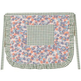 FAIRYGATE Woman Vintage Floral Print Half Apron with Pockets